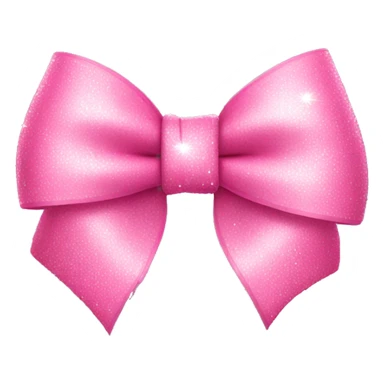 Pink bow with sparkles sticker