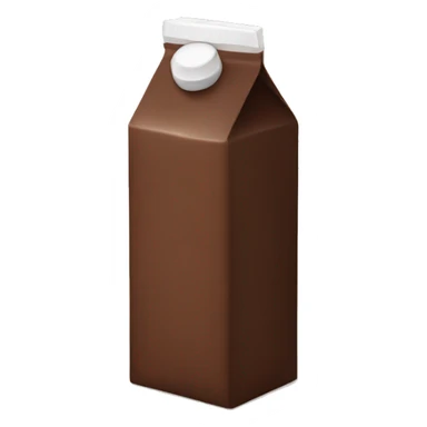 Chocolate milk carton sticker