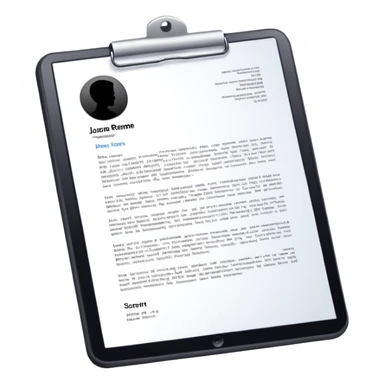 resume letter sticker