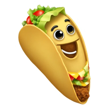 Taco with maracas  sticker
