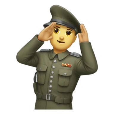 german soldier salute sticker