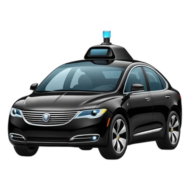limo luxury self driving car sticker