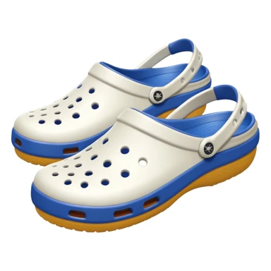 I need emojis of classic original Crocs shoe in pure White sticker