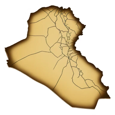Iraq map sticker
