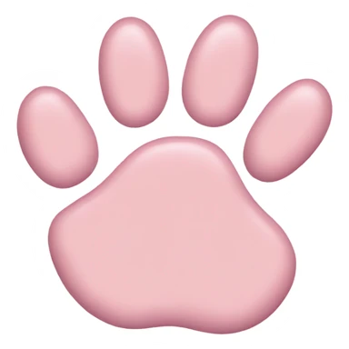 light pink kitten paw sticker