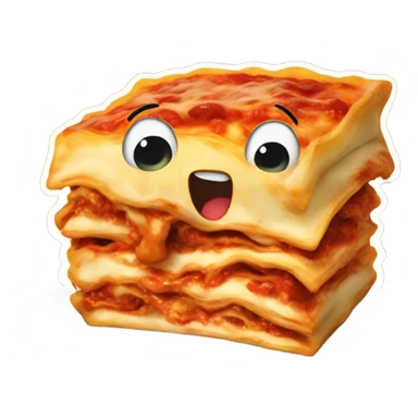 A angry Lasagna sticker