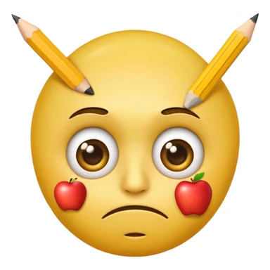 Confused Yellow Emoji Face with Sign said "Apple, Why?" sticker