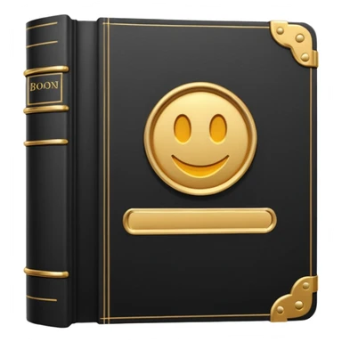 book, simple and clear, three-dimensional look sticker