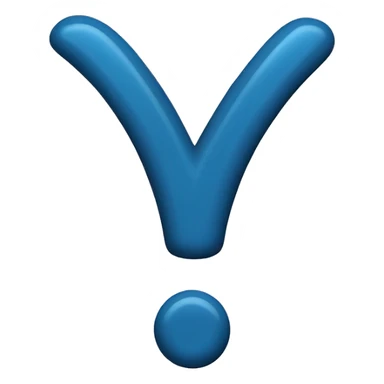Blue tick mark sticker