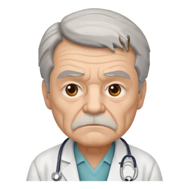 old grumpy doctor sticker