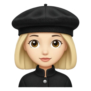 beret only no human sticker