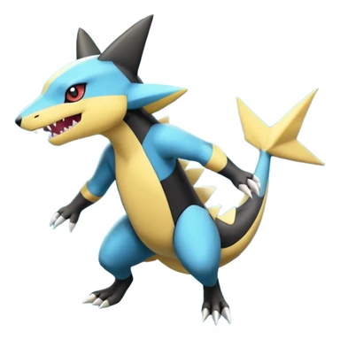 Zeraora-Sharpedo-Gible-Haxorus-Ampharos-fusion sticker