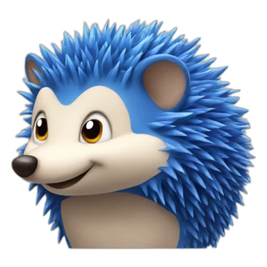 blue hedgehog sticker