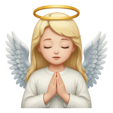 Angel pray close your eyes sticker