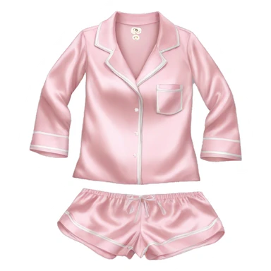 Light pink silk pyjamas set sticker
