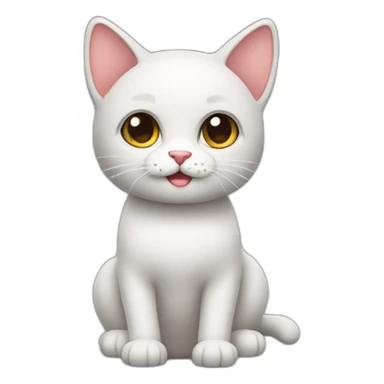 cute cat recomending shoping deals sticker