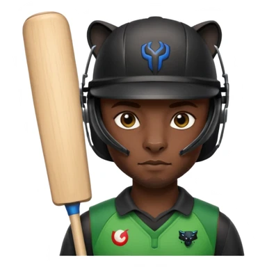 Black Panther in cricket sticker