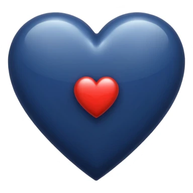 Navy heart sticker