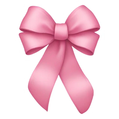 light pink ribbon bow sticker