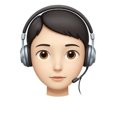 AI Call Agent human-like AI face, warm, calm and friendly, not robotic, not technical. 
Soft human AI face with a listening, welcoming expression, minimal facial lines, calm eyes. sticker