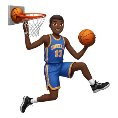 Dunking on black person sticker