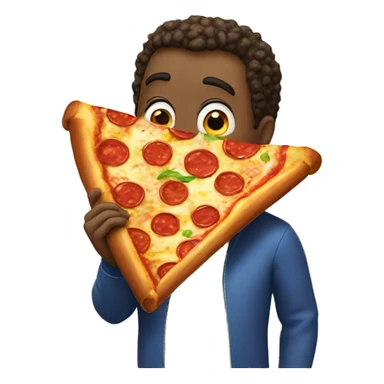 Dat eating pizza sticker