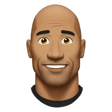 The rock sus face sticker