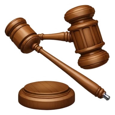 a judge’s gavel  sticker