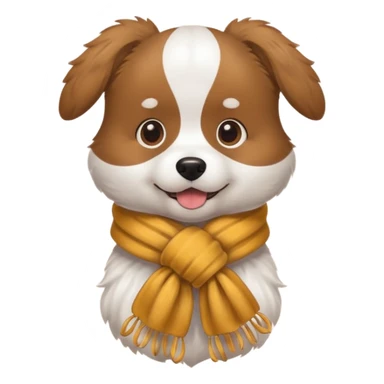 Dog with Toyscarf sticker