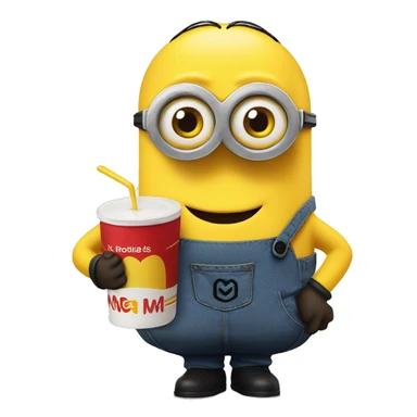 Mcdonalds minion meal sticker