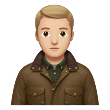 man with barbour sticker