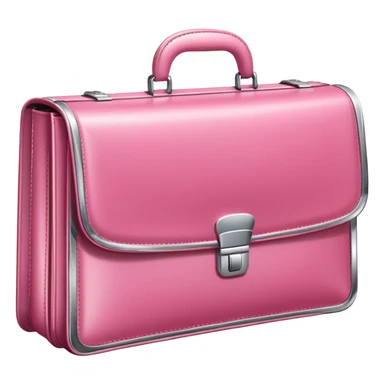 pink business briefcase iOS style sticker