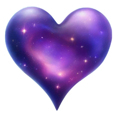 galaxy heart sticker