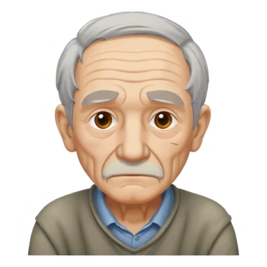 Ein Opa mit einen Buckel  sticker