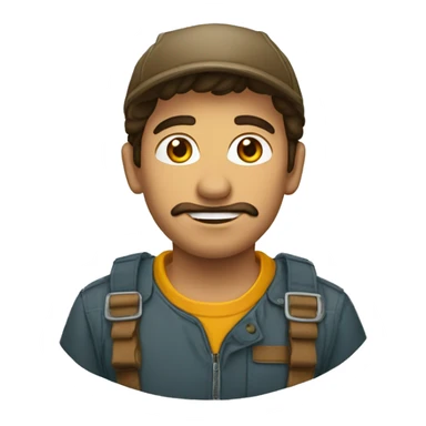 Hombre joven carpintero sticker