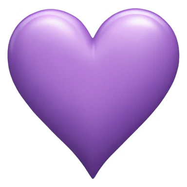 Soft purple heart ￼ sticker