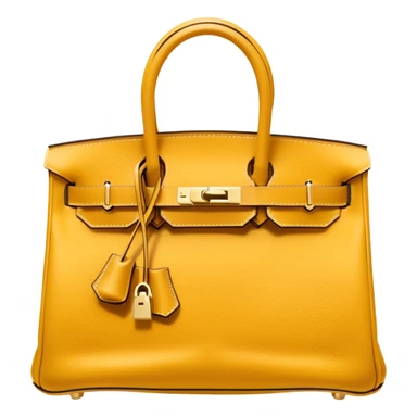 mustard hermes birkin bag sticker