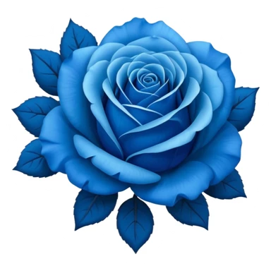 blue rose bouquet sticker