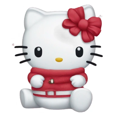 Hello kitty Christmas blanket sticker
