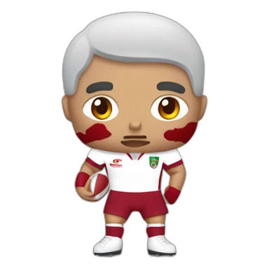 Marcus Smith rugby player bleeding sticker