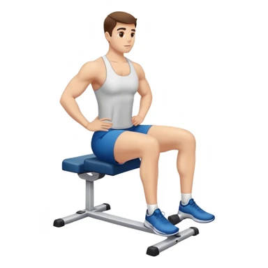seated calf raise exercise sticker