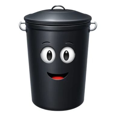  dustbin black sticker
