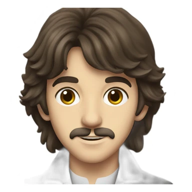 Young George Harrison sticker