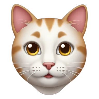 cat face in love sticker