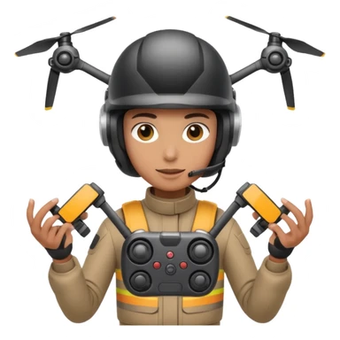 A drone racer sticker