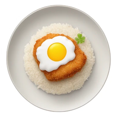 breaded pork on rice sticker