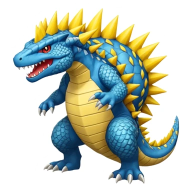 Feraligatr-Helioptile-fusion (full body) sticker