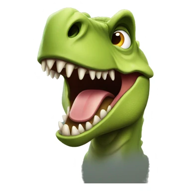 dinosaur is angry  sticker