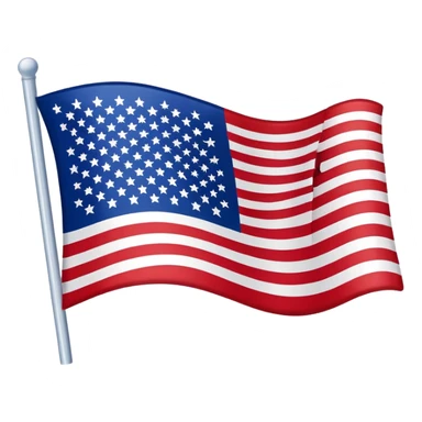 Upside-down USA flag sticker