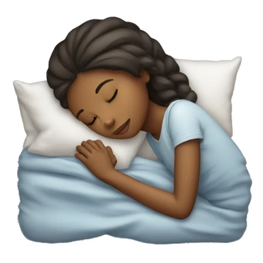 a girl sleep  sticker